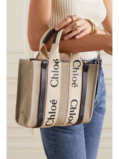 net a porter chloe|chloe small woody tote bag.